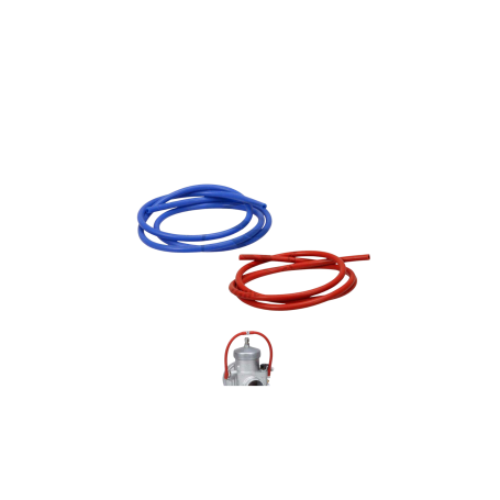 Tubo de silicona azul Ø3,2×5,3 mm - Rebose de carburador (1 metro)