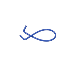 Tubo de silicona para radiador, curva doble de 90° L.1200mm - Color azul Tubo de silicona para radiador, curva doble de 90° L.1200mm - Color azul